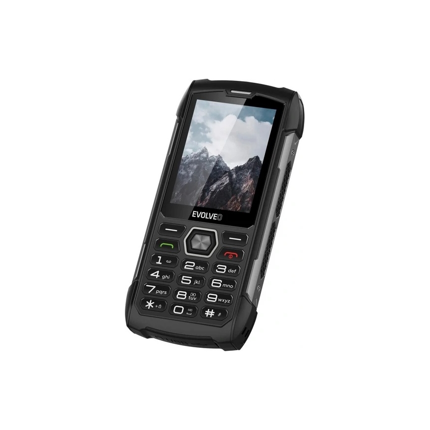 Evolveo - StrongPhone H1, vandeniui atsparus Dual SIM telefonas juodas/pilkas