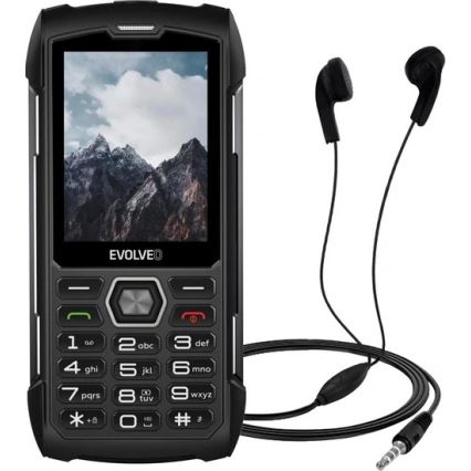 Evolveo - StrongPhone H1, vandeniui atsparus Dual SIM telefonas juodas/pilkas