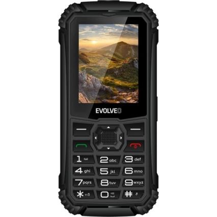 Evolveo - StrongPhone Q1, atsparus vandeniui Dual SIM telefonas, juodas