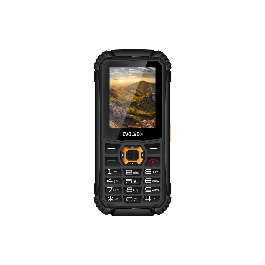 Evolveo - StrongPhone Q1 atsparus vandeniui Dual SIM telefonas juodas/oranžinis