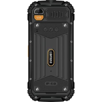 Evolveo - StrongPhone Q1 atsparus vandeniui Dual SIM telefonas juodas/oranžinis