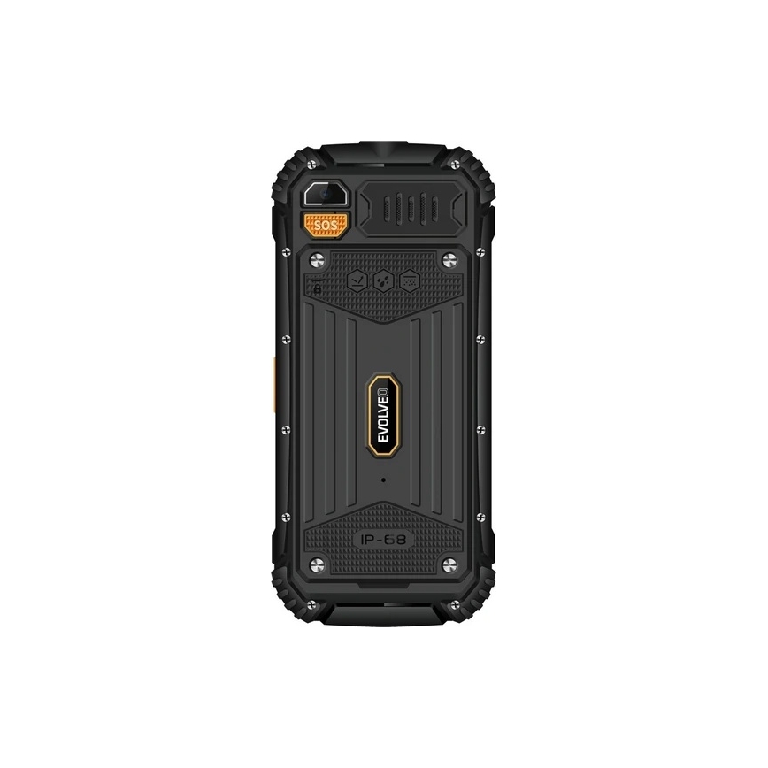 Evolveo - StrongPhone Q1 atsparus vandeniui Dual SIM telefonas juodas/oranžinis
