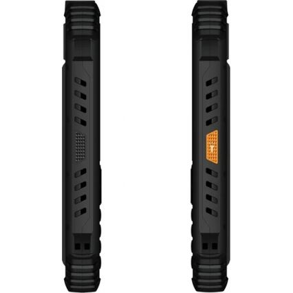 Evolveo - StrongPhone Q1 atsparus vandeniui Dual SIM telefonas juodas/oranžinis