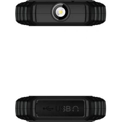 Evolveo - StrongPhone Q1 atsparus vandeniui Dual SIM telefonas juodas/oranžinis