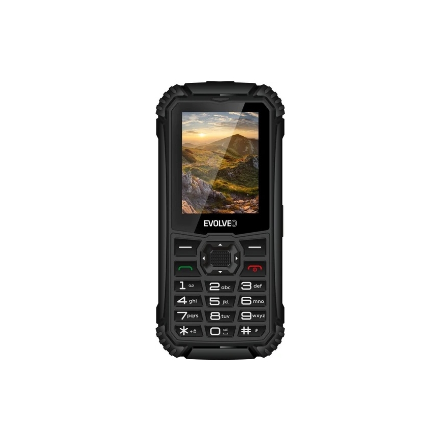 Evolveo - StrongPhone Q1 vandeniui atsparus juodas Dual SIM telefonas
