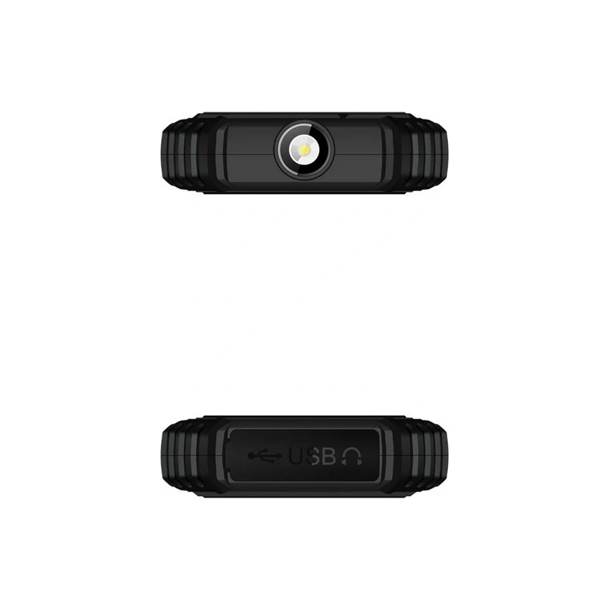 Evolveo - StrongPhone Q1 vandeniui atsparus juodas Dual SIM telefonas