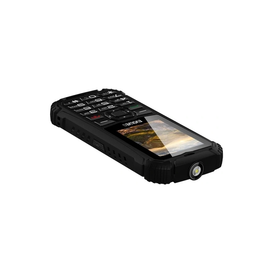 Evolveo - StrongPhone Q1 vandeniui atsparus juodas Dual SIM telefonas