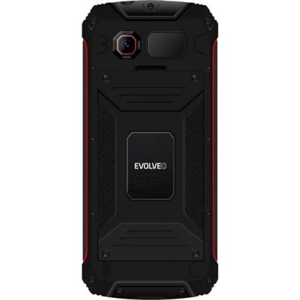 Evolveo - StrongPhone W4 atsparus vandeniui Dual SIM telefonas juodas/raudonas