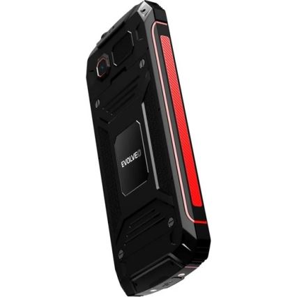 Evolveo - StrongPhone W4 atsparus vandeniui Dual SIM telefonas juodas/raudonas
