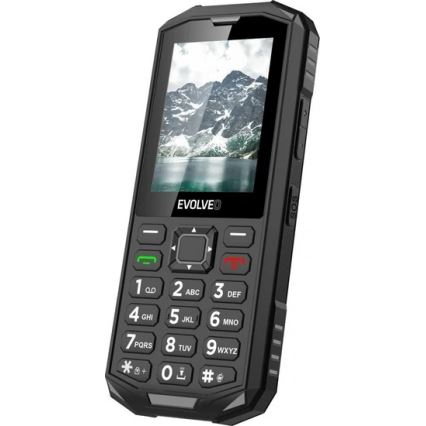 Evolveo - StrongPhone X5 atsparus vandeniui Dual SIM telefonas juoda/pilka