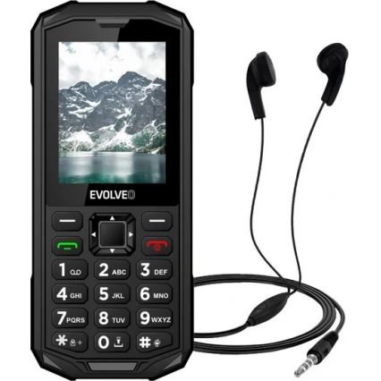 Evolveo - StrongPhone X5 atsparus vandeniui Dual SIM telefonas juoda/pilka