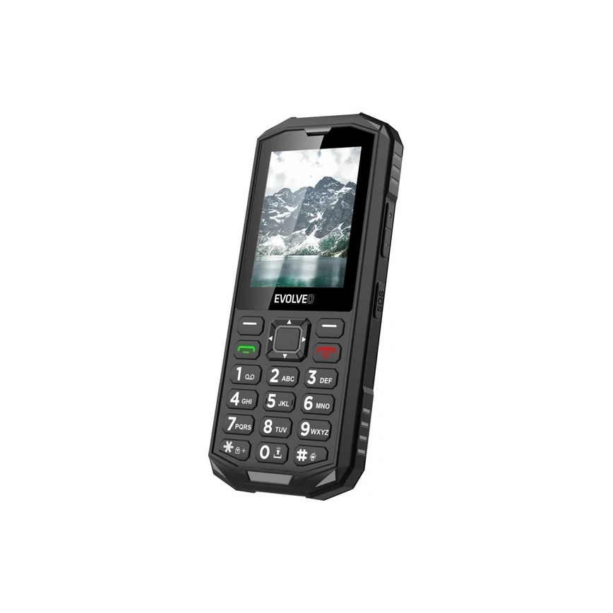 Evolveo - StrongPhone X5, vandeniui atsparus Dual SIM telefonas, juoda/pilka