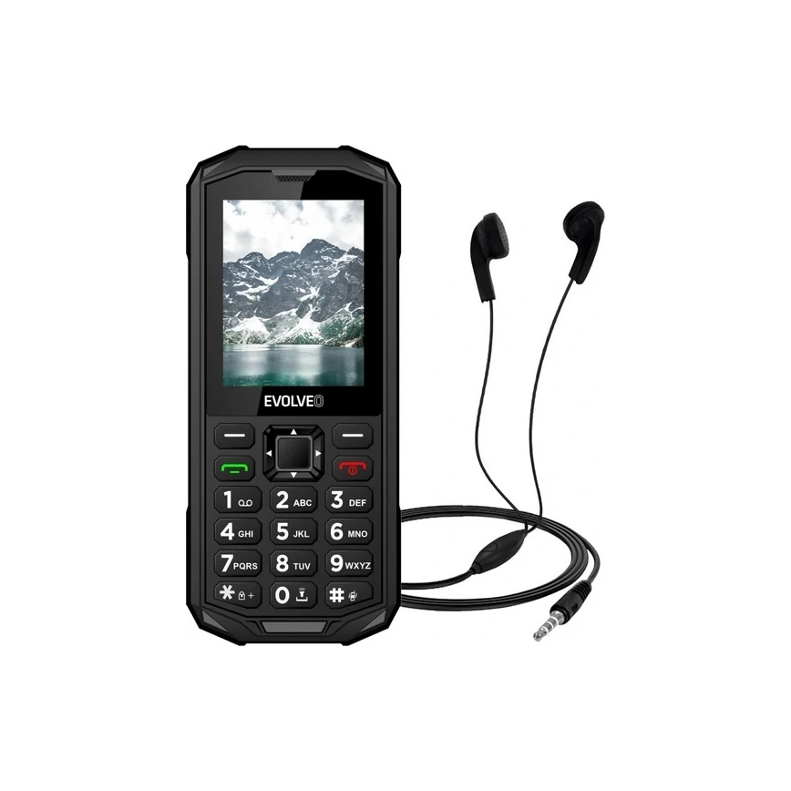 Evolveo - StrongPhone X5, vandeniui atsparus Dual SIM telefonas, juoda/pilka