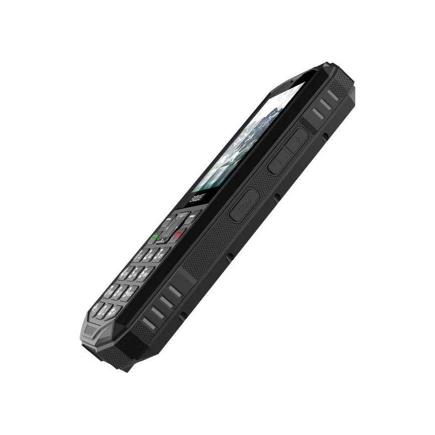 Evolveo - StrongPhone X5, vandeniui atsparus telefonas su dviem SIM kortelėmis, juoda-pilka