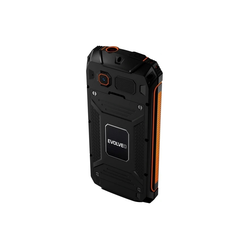 Evolveo - StrongPhone Z6, atsparus vandeniui Dual SIM telefonas juodas/oranžinis