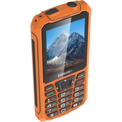 Evolveo - StrongPhone Z6, atsparus vandeniui Dual SIM telefonas, oranžinis