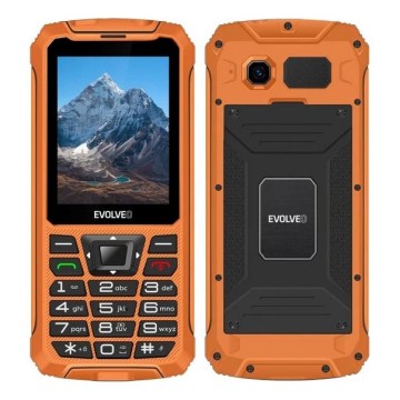 Evolveo - StrongPhone Z6 atsparus vandeniui dviejų SIM kortelių telefonas, oranžinis