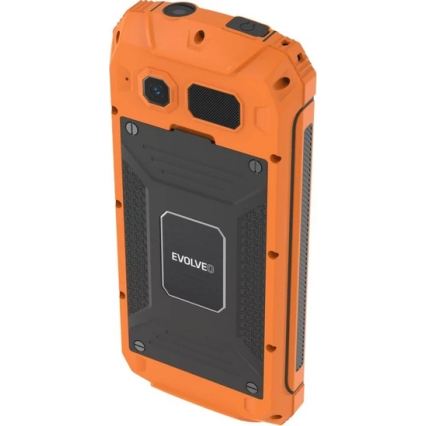 Evolveo - StrongPhone Z6 atsparus vandeniui dviejų SIM kortelių telefonas, oranžinis