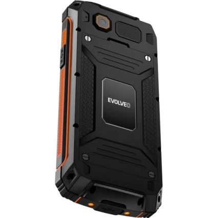 Evolveo - StrongPhone Z6 vandeniui atsparus Dual SIM telefonas juodas/oranžinis