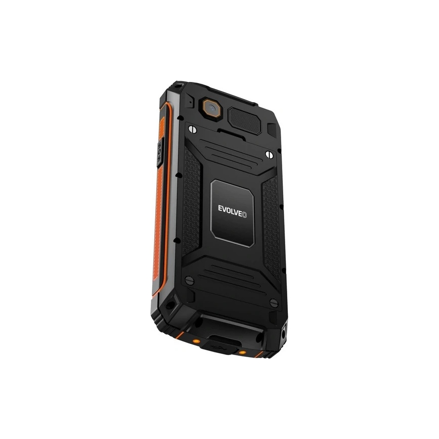 Evolveo - StrongPhone Z6 vandeniui atsparus Dual SIM telefonas juodas/oranžinis