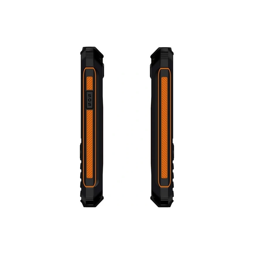 Evolveo - StrongPhone Z6 vandeniui atsparus Dual SIM telefonas juodas/oranžinis