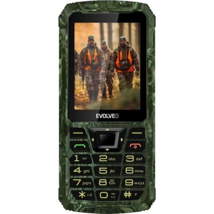 Evolveo - StrongPhone Z6 vandeniui atsparus Dual SIM telefonas, medžioklinis kamufliažas