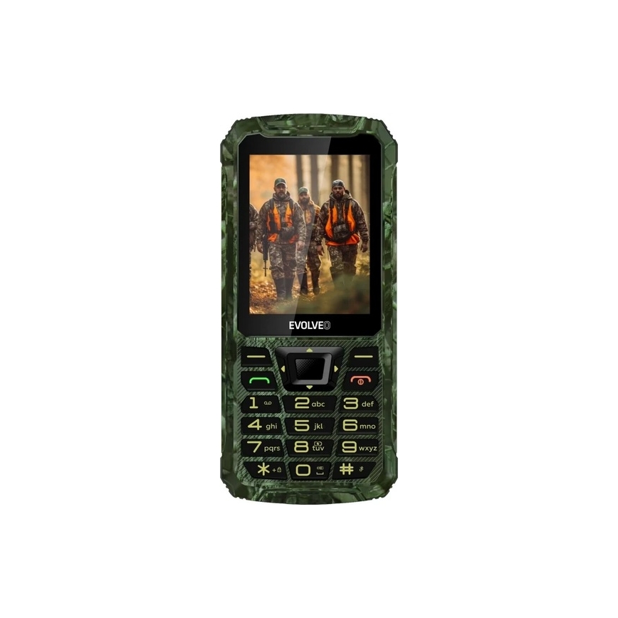 Evolveo - StrongPhone Z6 vandeniui atsparus Dual SIM telefonas, medžioklinis kamufliažas