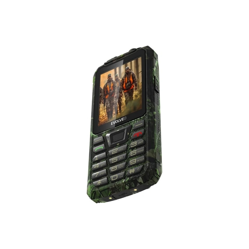 Evolveo - StrongPhone Z6 vandeniui atsparus Dual SIM telefonas, medžioklinis kamufliažas