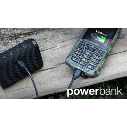 Evolveo - StrongPhone Z6 vandeniui atsparus Dual SIM telefonas, medžioklinis kamufliažas