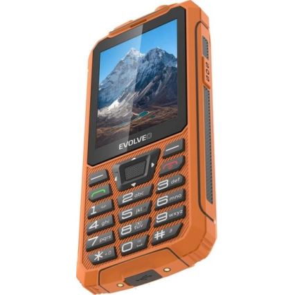 Evolveo - StrongPhone Z6, vandeniui atsparus Dual SIM telefonas, oranžinis