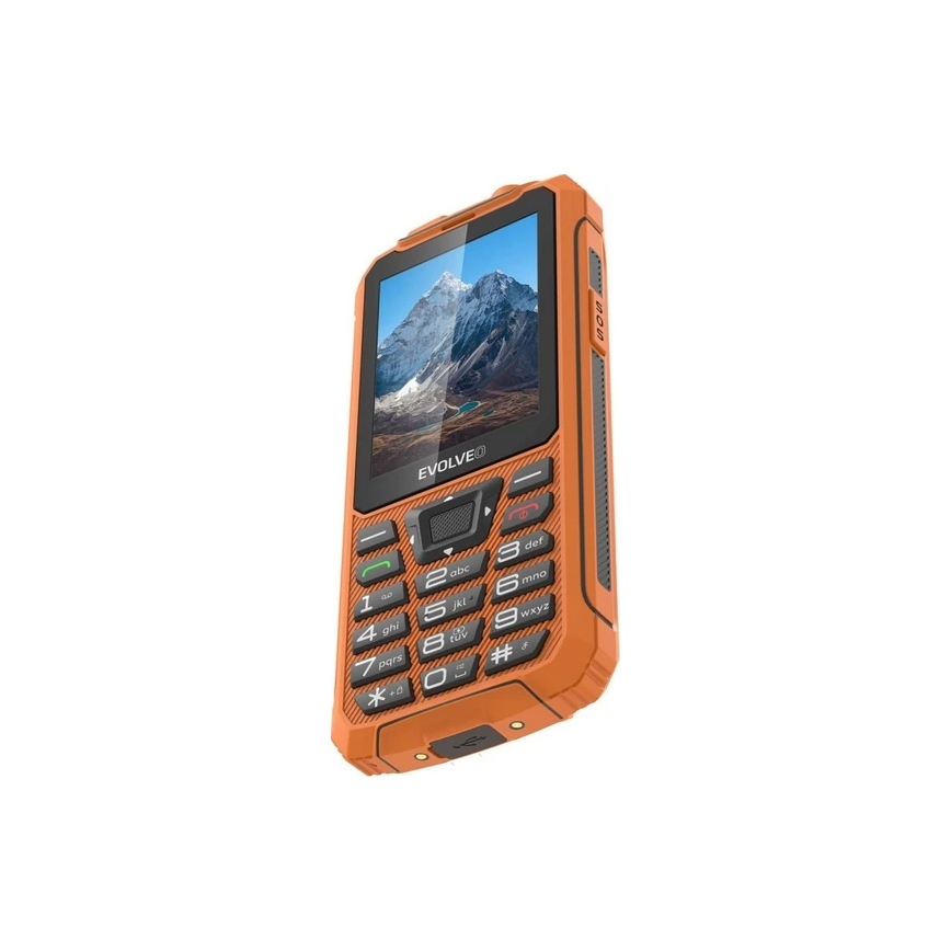 Evolveo - StrongPhone Z6, vandeniui atsparus Dual SIM telefonas, oranžinis