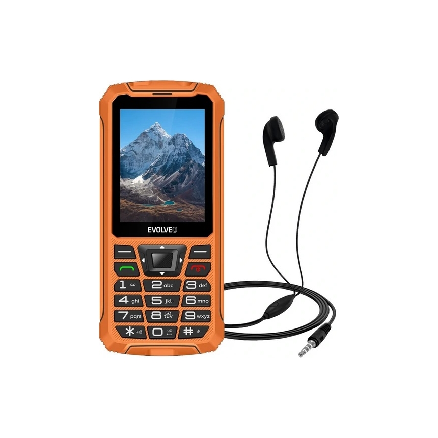 Evolveo - StrongPhone Z6, vandeniui atsparus Dual SIM telefonas, oranžinis