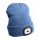 Extol - Kepurė su įmontuotu galvos žibintu ir USB įkrovimu (300 mAh), mėlyna, universalus dydis