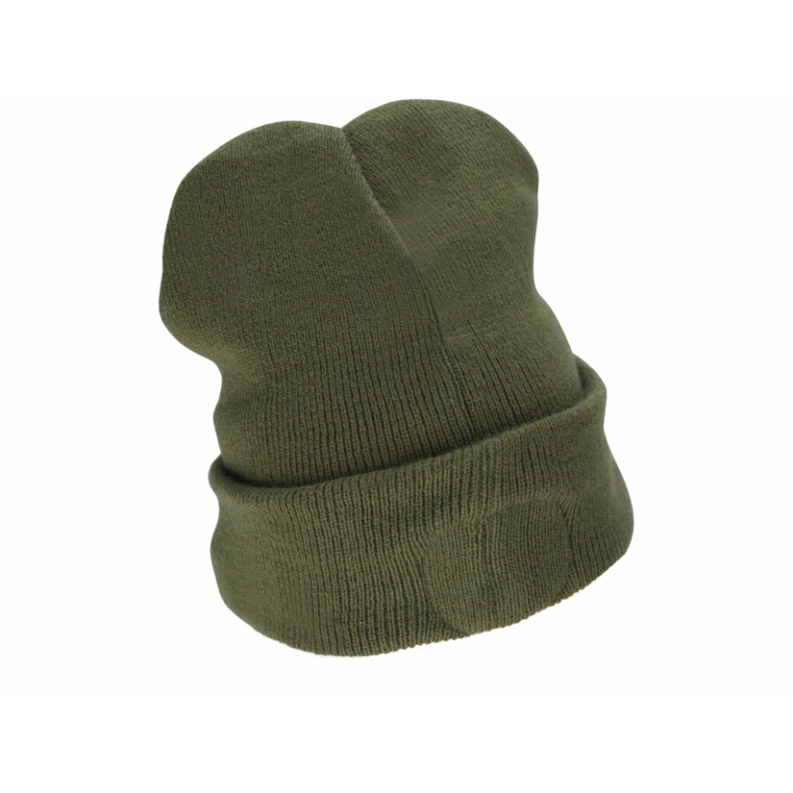 Extol - Kepurė su integruotu galvos žibintu ir USB įkrovimu, 300 mAh, neoninė oranžinė/žalia, dydis UNI