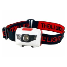 Extol - LED Galvos  žibintas LED/1W/3xAAA juodas/raudonas