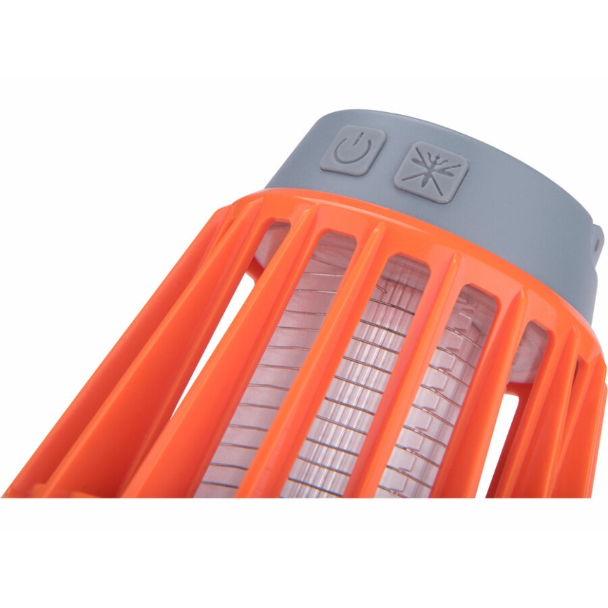 Extol – LED Nešiojama lempa su vabzdžių gaudykle LED/3W/2000 mAh/3,7V IPX6