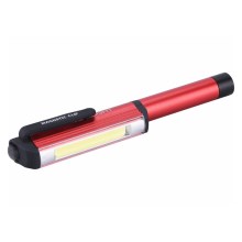 Extol - LED Pieštukas su šviestuvu LED/3W/3xAAA raudona/juoda