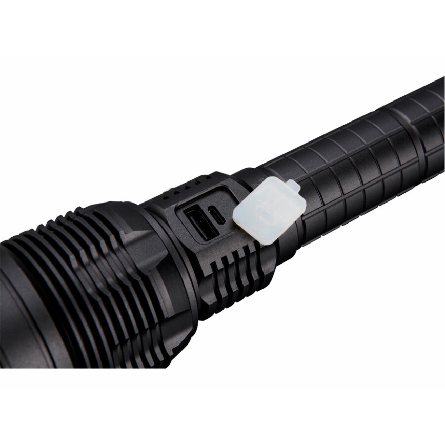 Extol - LED Pritemdomas įkraunamas žibintuvėlis su maitinimo bloku LED/60W/10000 mAh 8000 lm IPX4 juoda