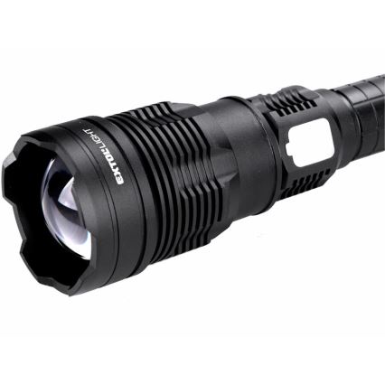 Extol - LED Pritemdomas įkraunamas žibintuvėlis su maitinimo bloku LED/60W/10000 mAh 8000 lm IPX4 juoda