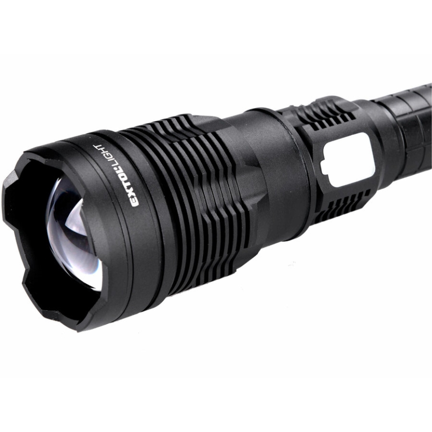Extol - LED Pritemdomas įkraunamas žibintuvėlis su maitinimo bloku LED/60W/10000 mAh 8000 lm IPX4 juoda