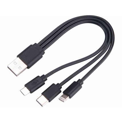 Extol - LED Pritemdomas įkraunamas žibintuvėlis su maitinimo bloku LED/60W/10000 mAh 8000 lm IPX4 juoda