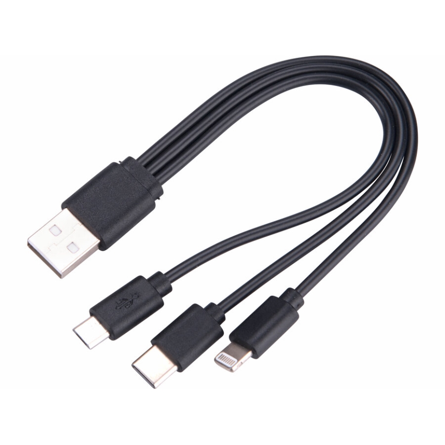 Extol - LED Pritemdomas įkraunamas žibintuvėlis su maitinimo bloku LED/60W/10000 mAh 8000 lm IPX4 juoda
