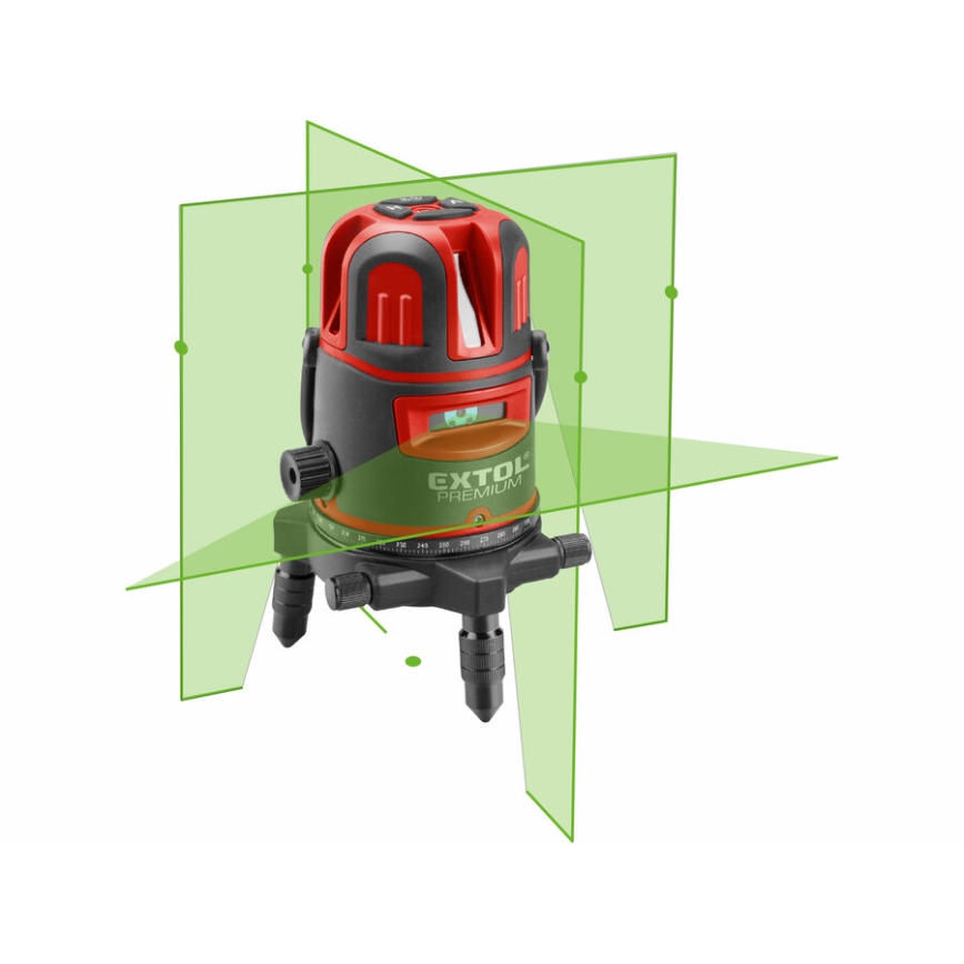 Extol Premium - Automatinis kryžminis linijinis lazeris 5V/5200 mAh IP54