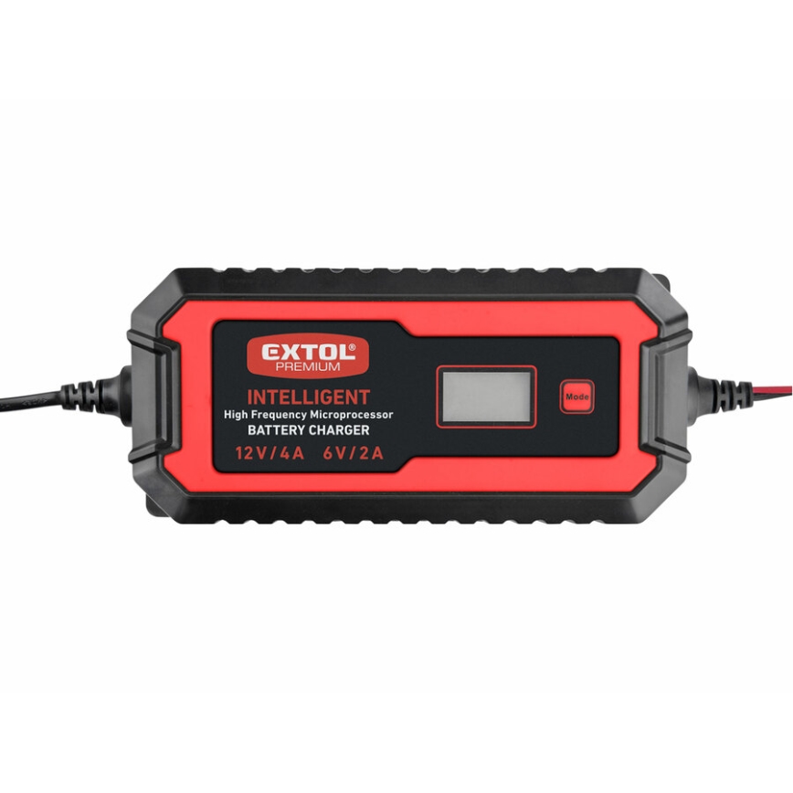 Extol Premium - Automobilio akumuliatoriaus įkroviklis 9 etapų 6/12V 4A IP65