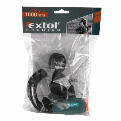 Extol Premium- Dviračio užraktas su virvele 8x1000 mm