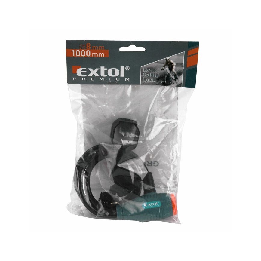 Extol Premium- Dviračio užraktas su virvele 8x1000 mm