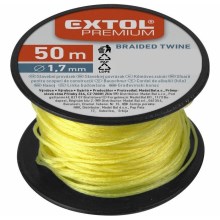 Extol Premium - Konstrukcinė virvė 1,7mm x 50m geltona