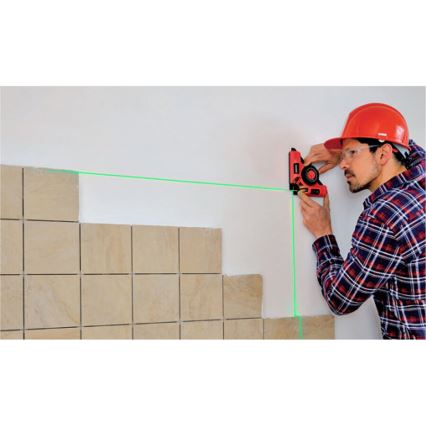 Extol Premium - lazerinis 90° kampamatis su elektriniu siurbimo moduliu 5V/1000 mAh