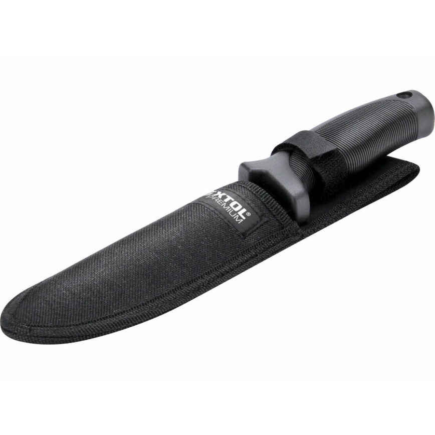Extol Premium - Medžioklinis peilis juoda/nerūdijantis 15 cm