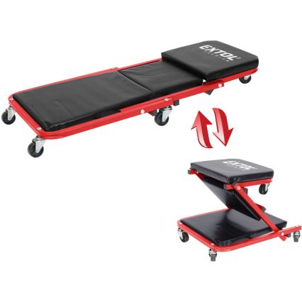 Extol Premium - montavimo gultas ant ratukų / kėdutė 2 viename